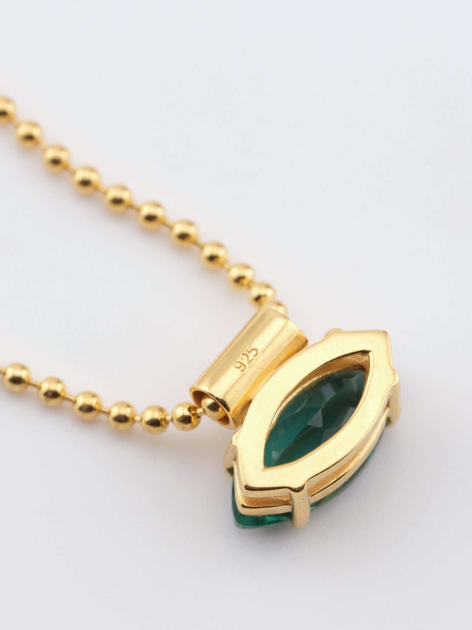 JULIA Green Quartz Gold Necklace