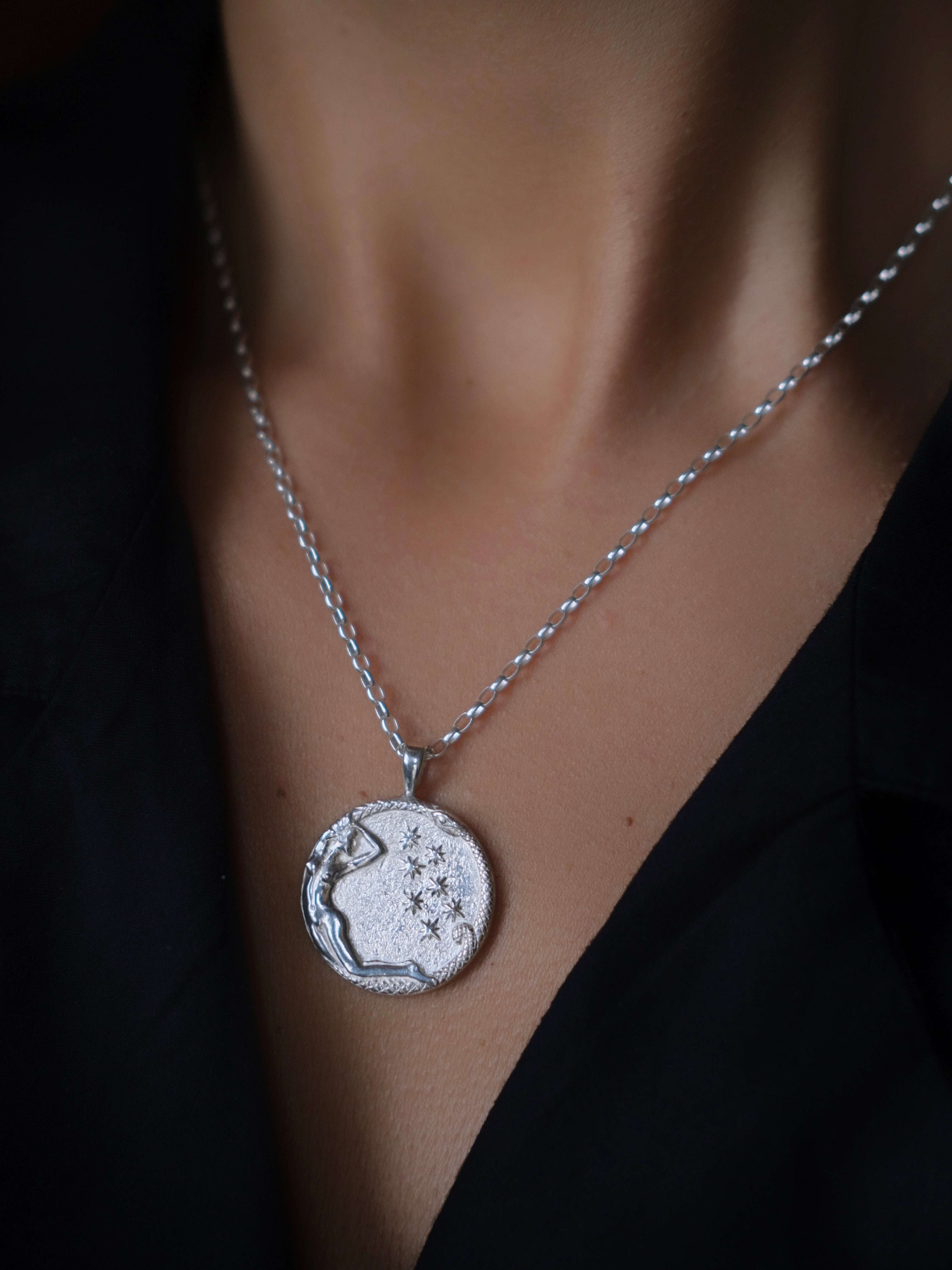 SELENE Silver Necklace