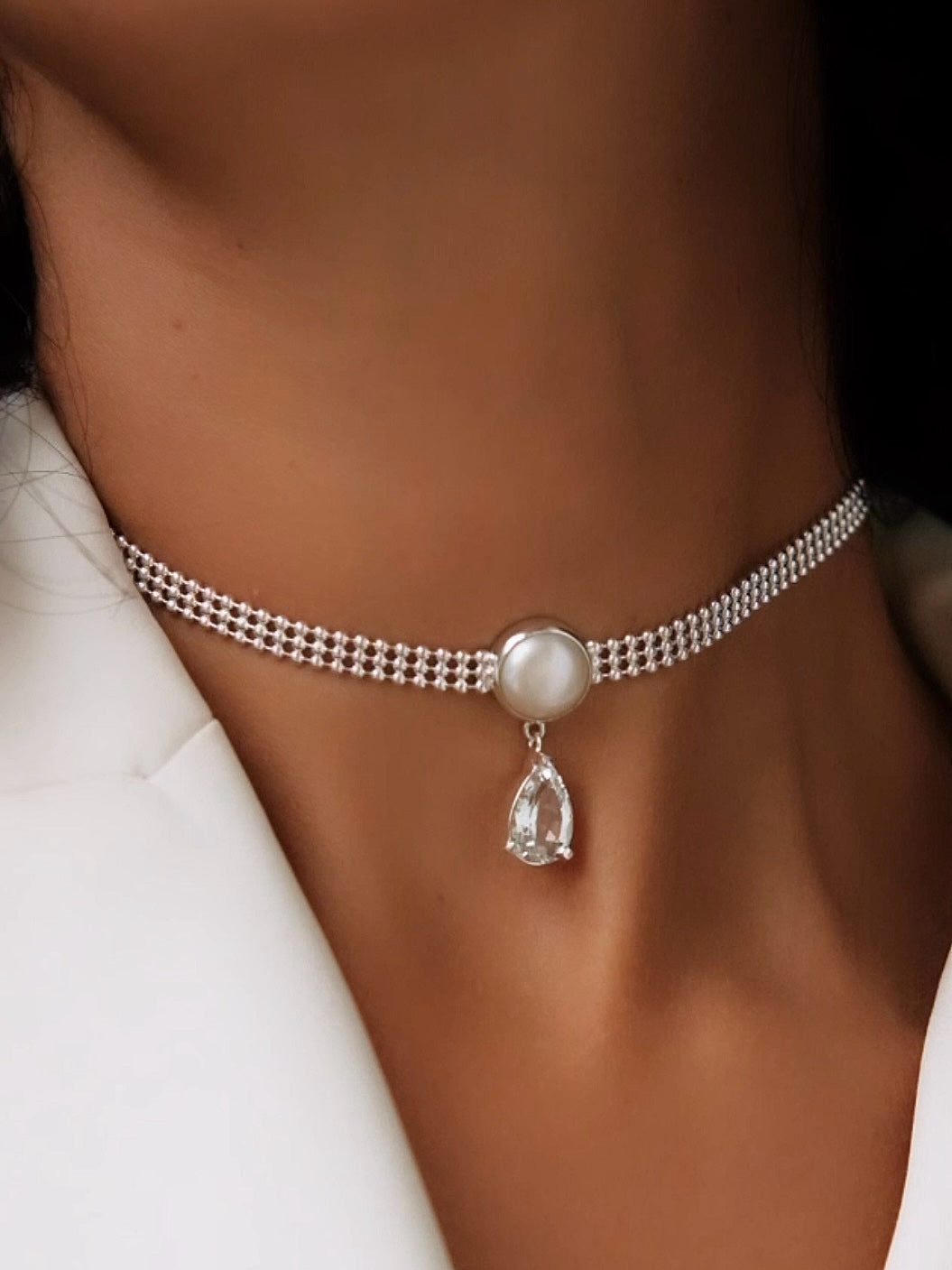 FIRENA Silver Nacklace