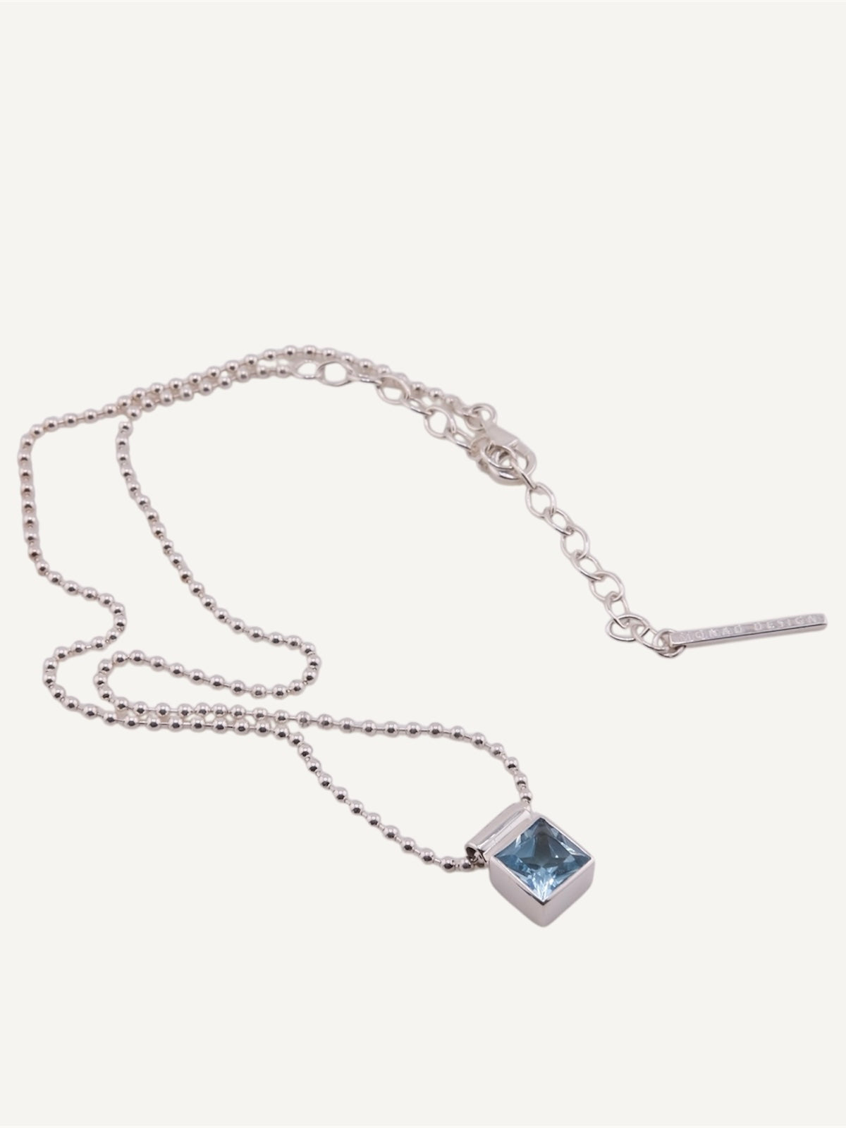 MONICA Blue Topaz Silver Necklace