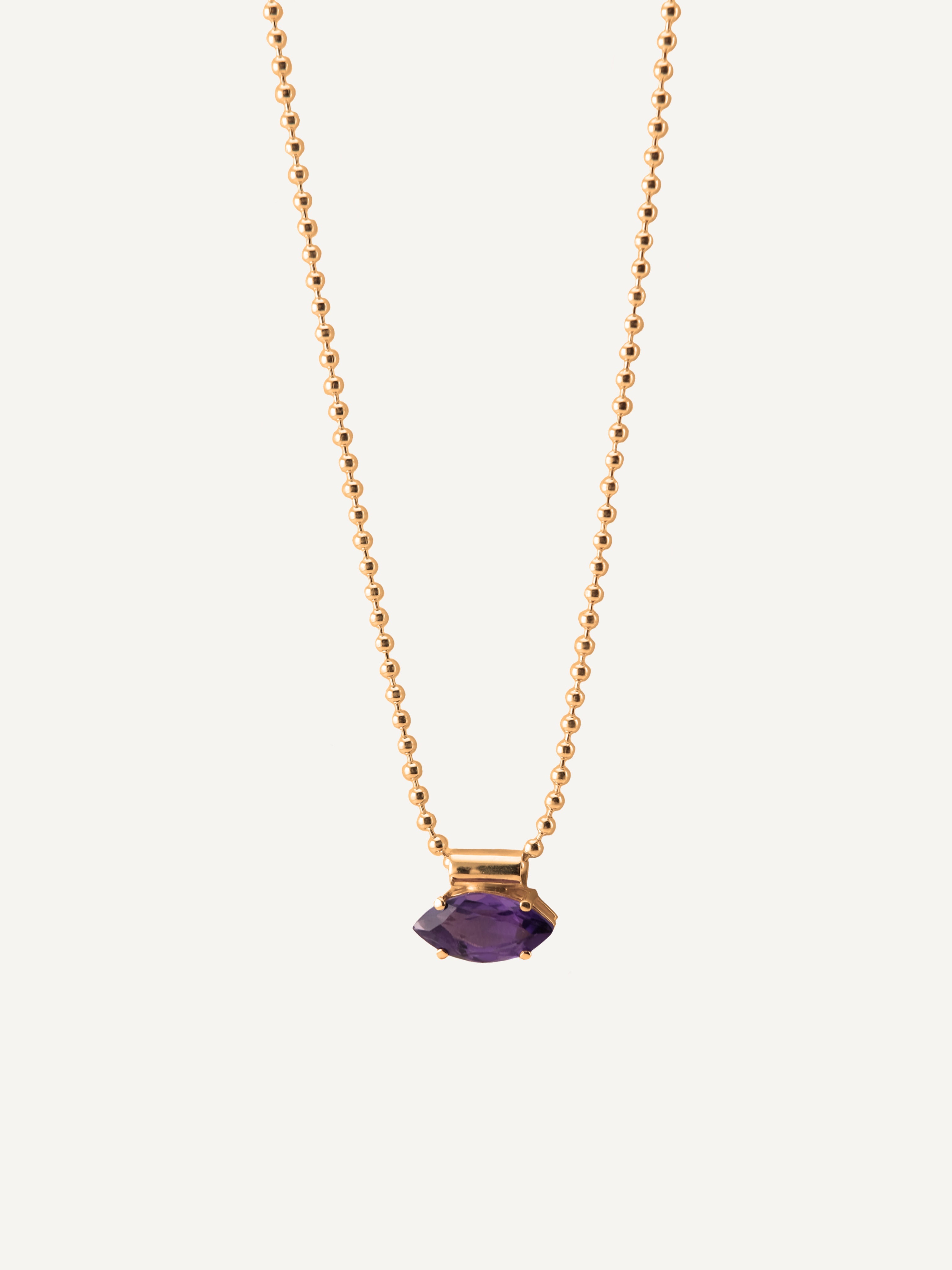 JULIA Amethyst Gold Necklace