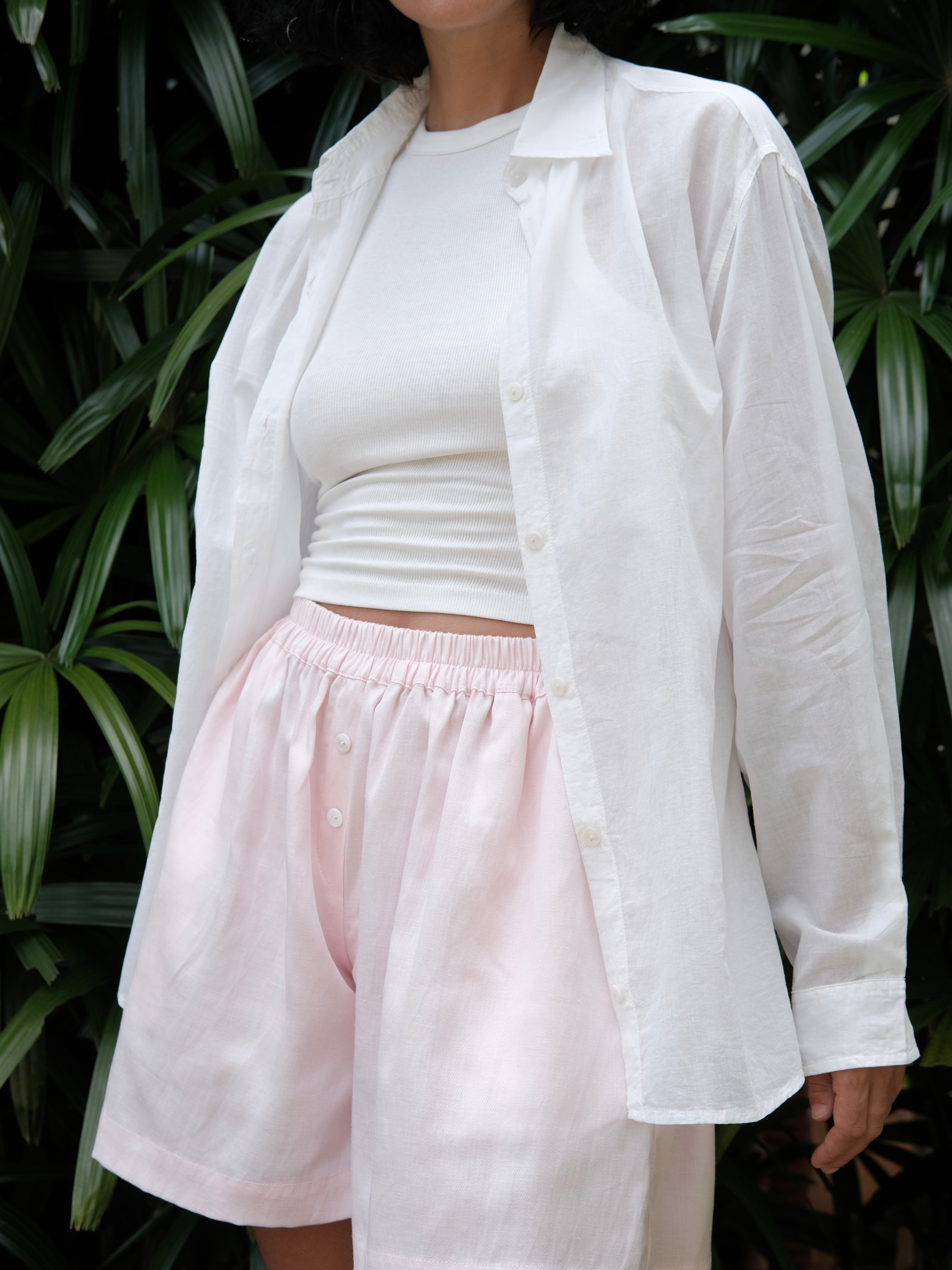 Shirt Classic Sheer Cotton White