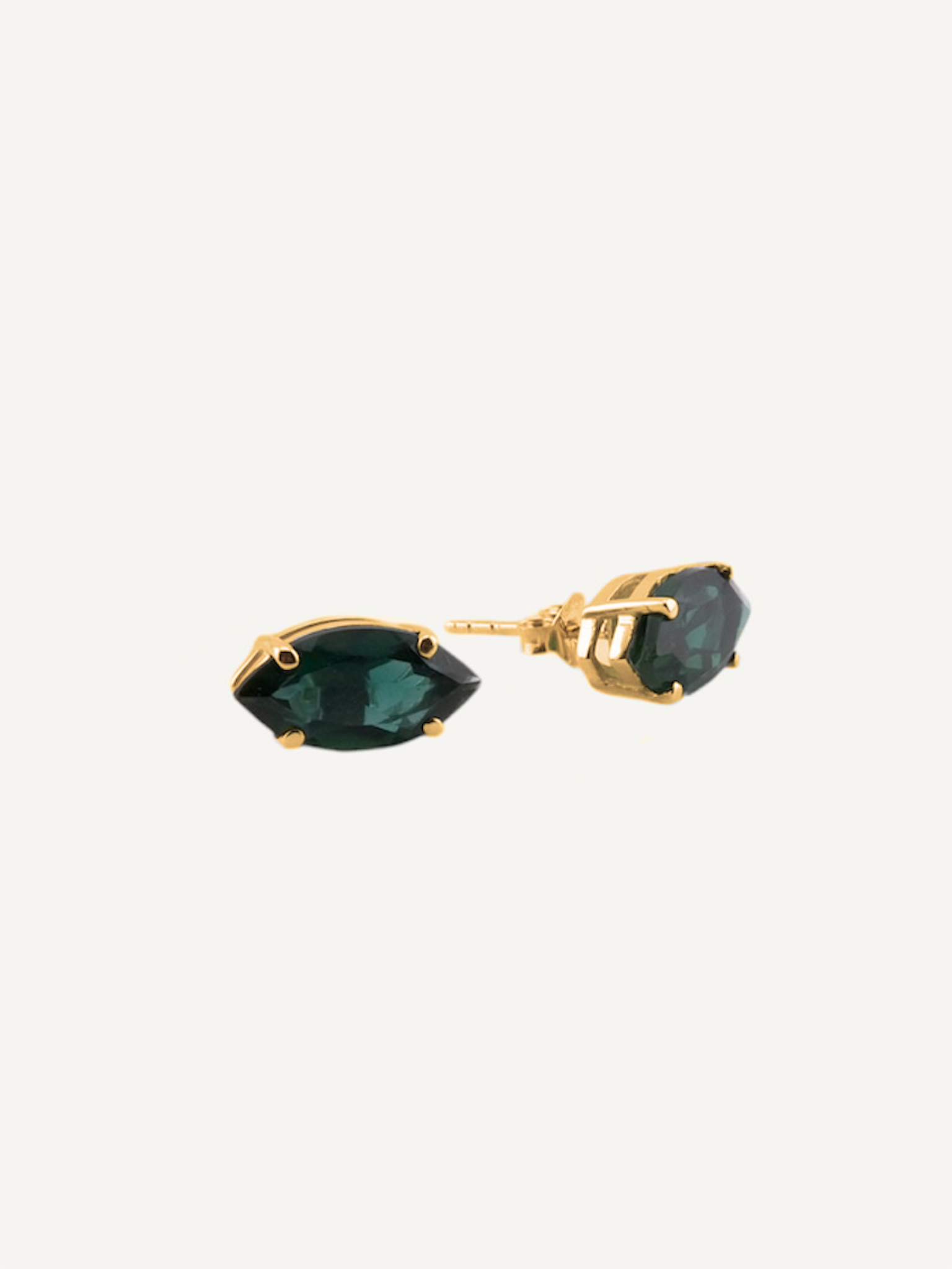 MELANI Green Quartz Gold Earrings