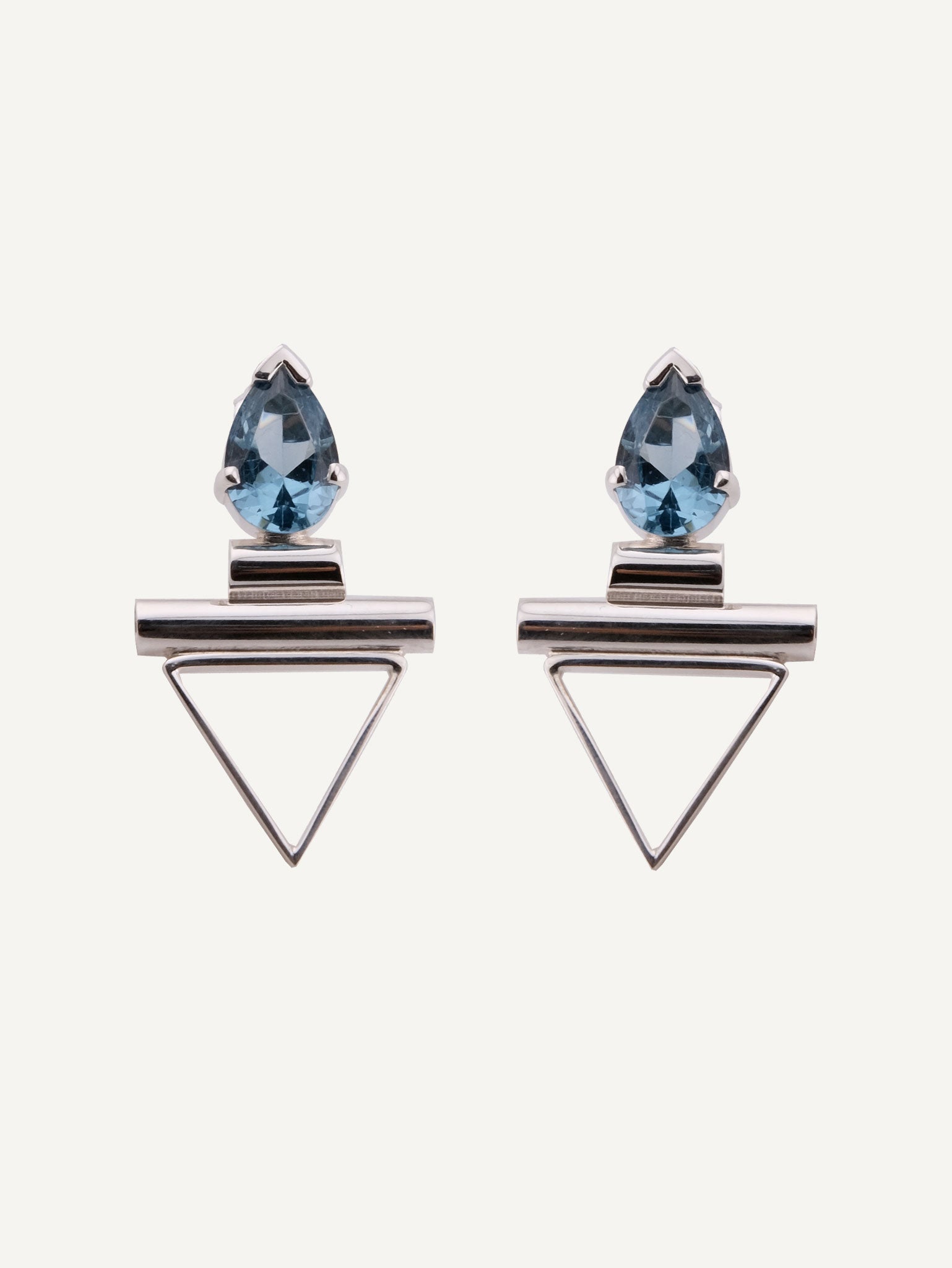 LISA Blue Topaz Silver Earrings