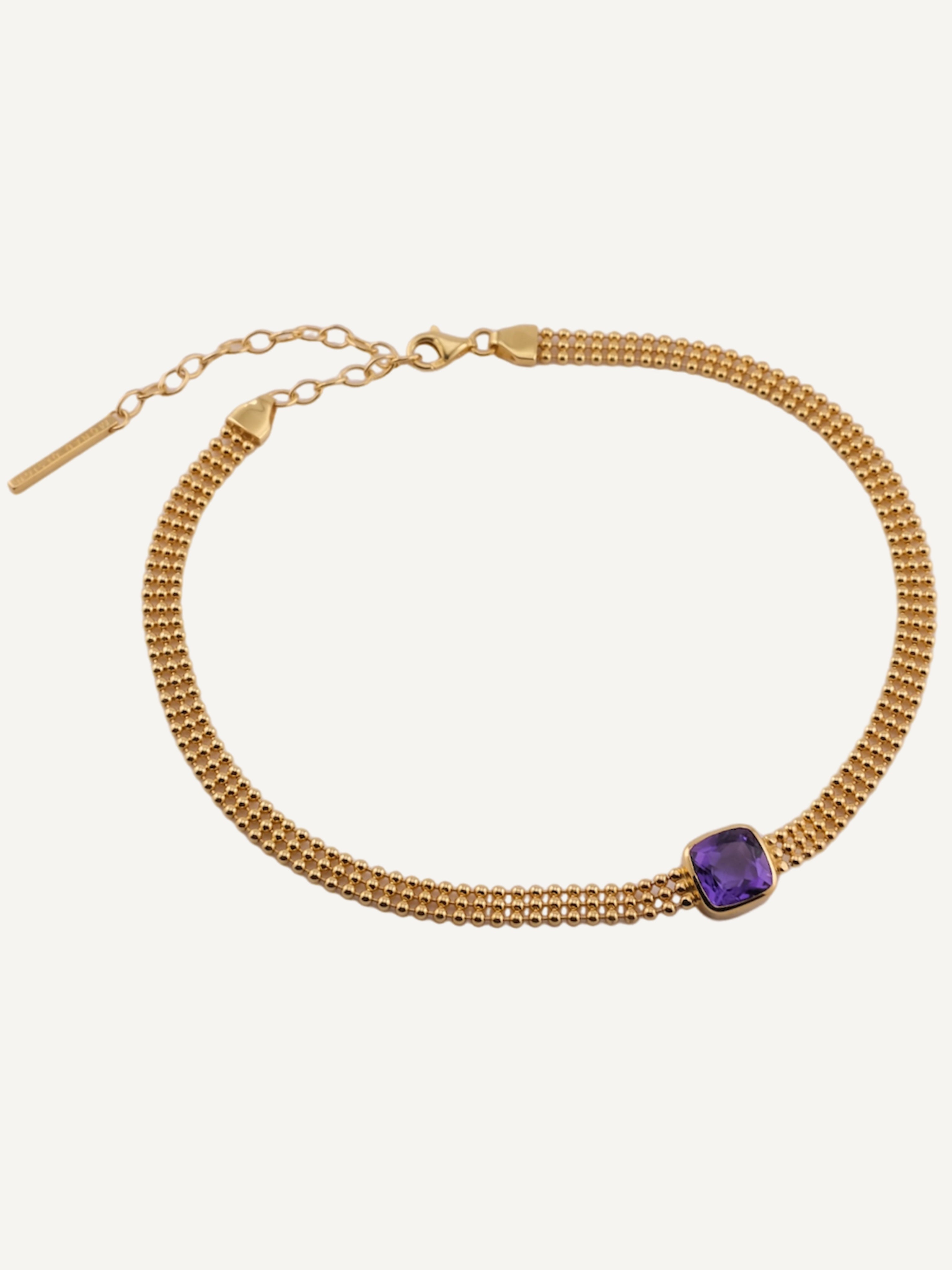 GRACE Amethyst Gold Necklace