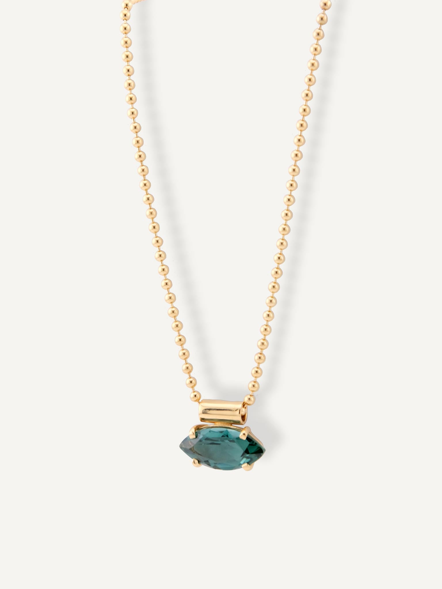 JULIA Green Quartz Gold Necklace