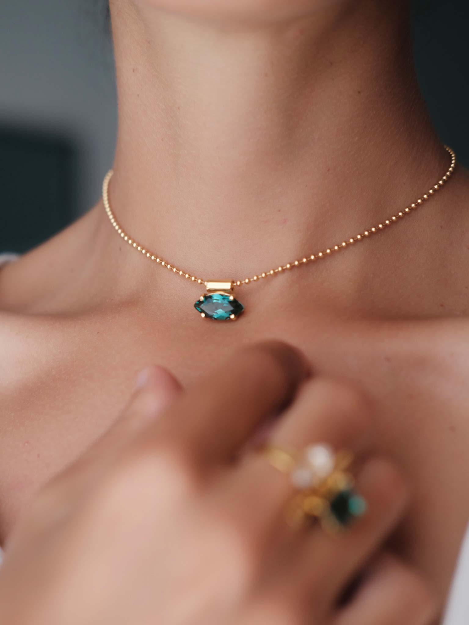 Necklace Julia Gold on Model