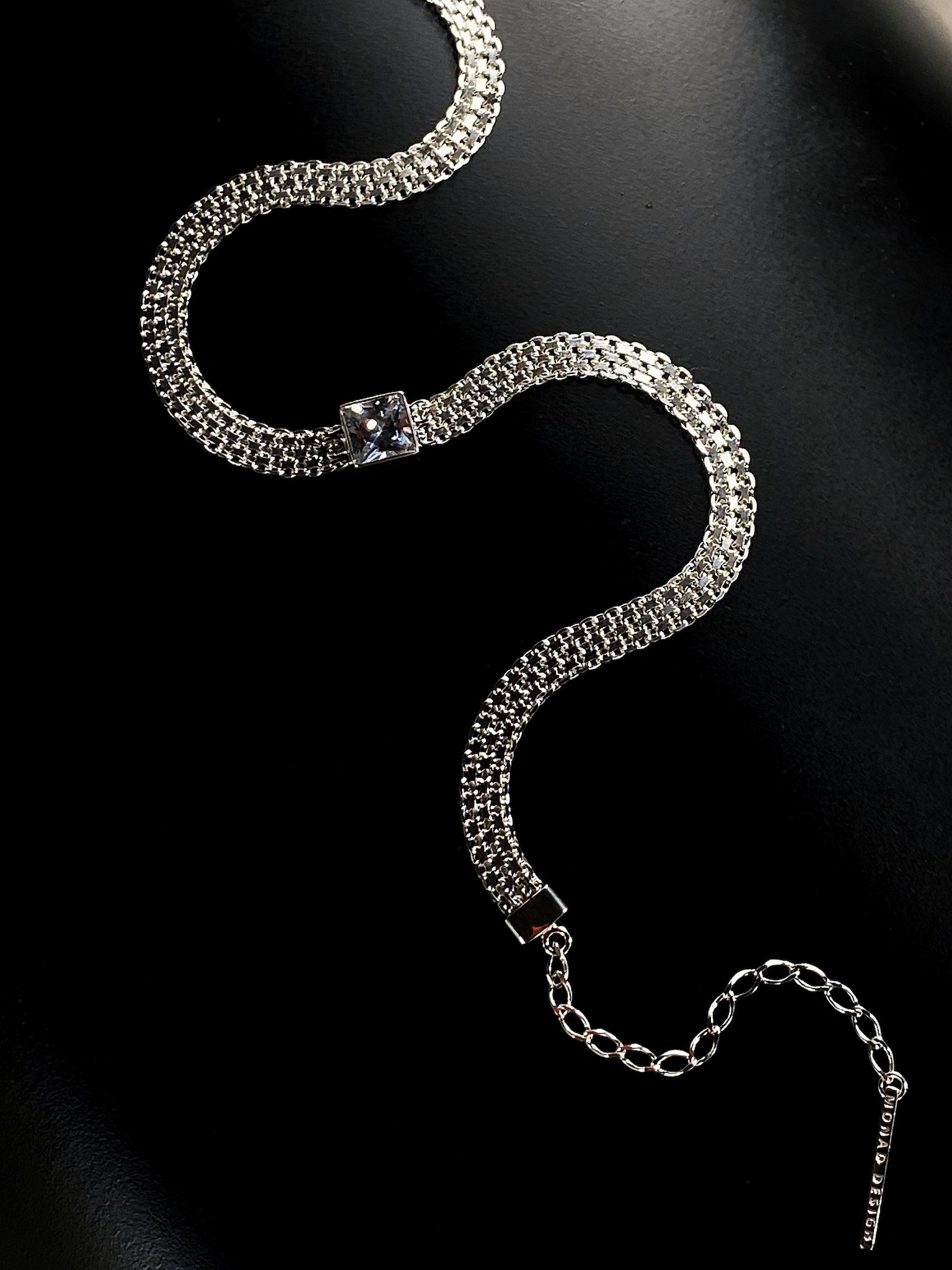 MADINA White CZ Silver Necklace