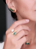 Earrings Gabriella Gold on model