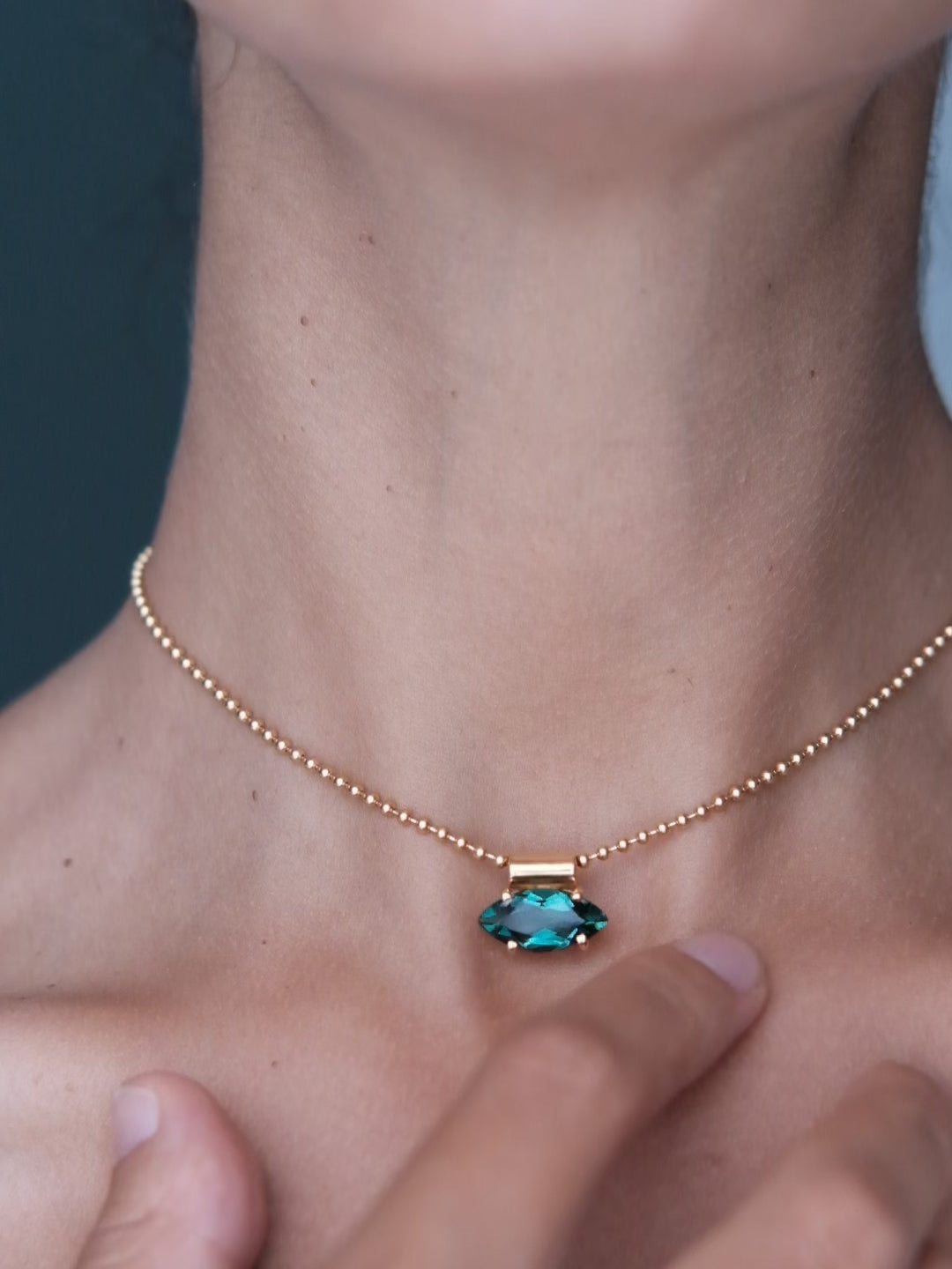 Necklace Julia Gold on Model