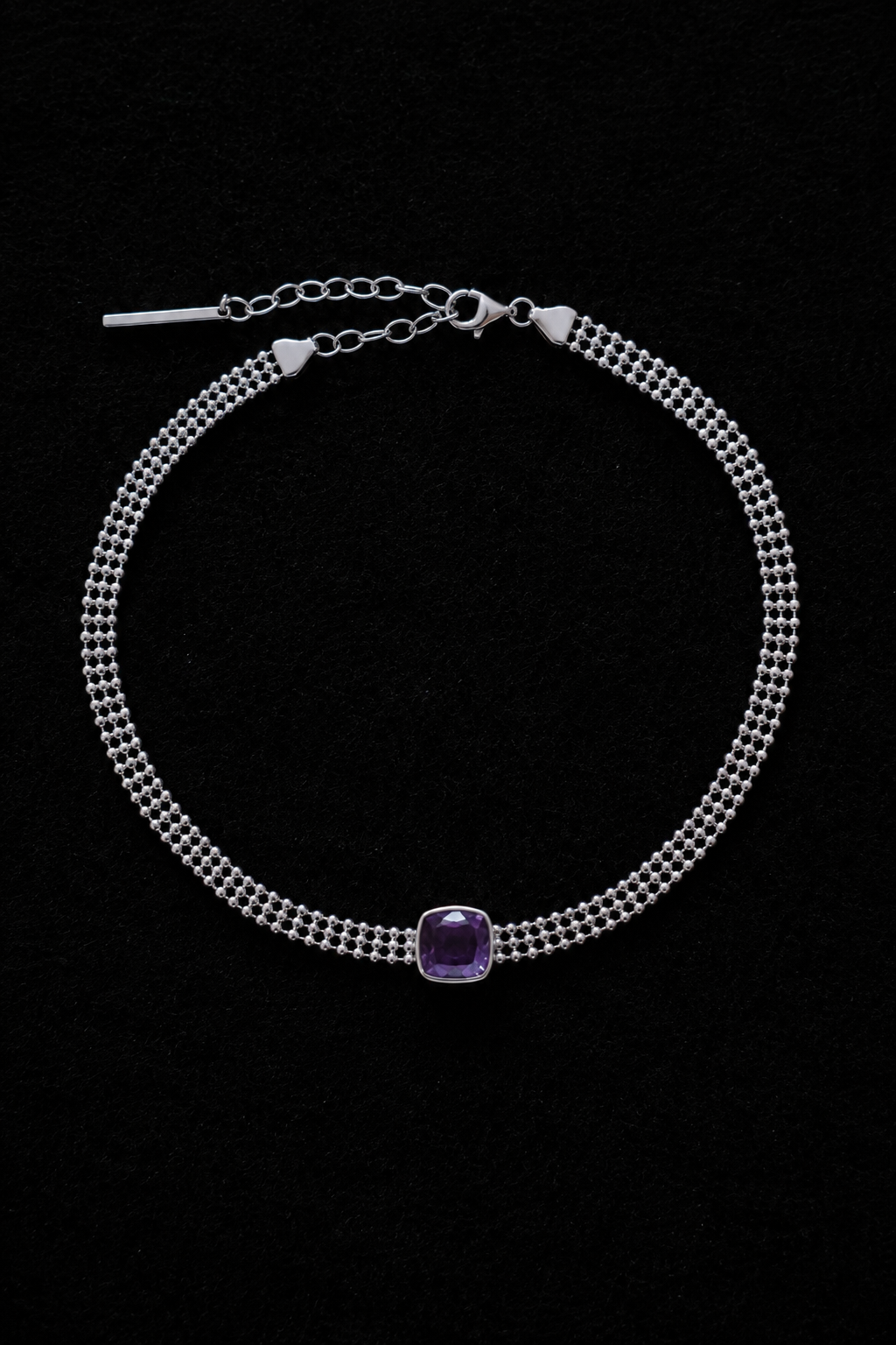 GRACE Amethyst Silver Necklace