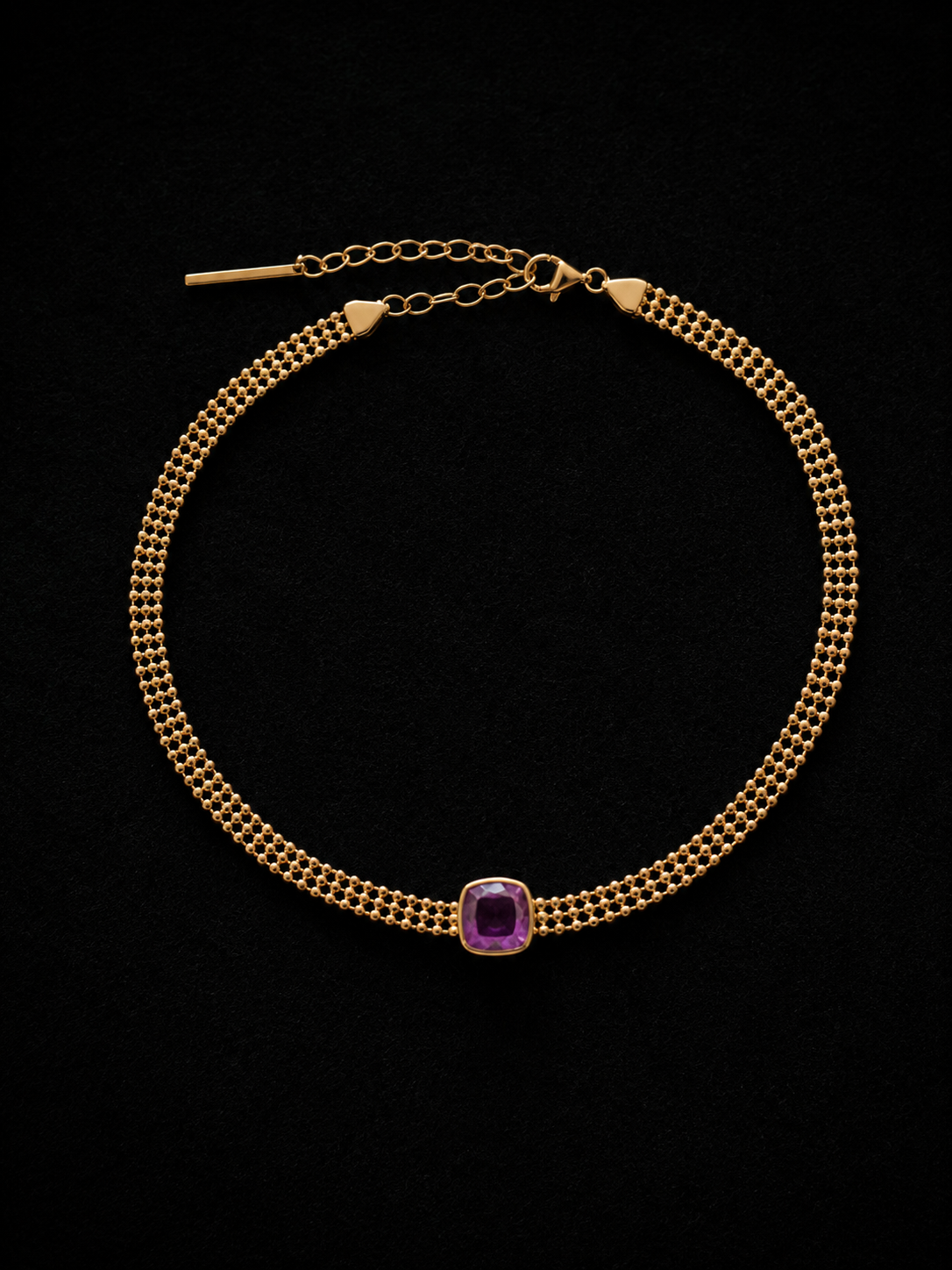 GRACE Amethyst Gold Necklace