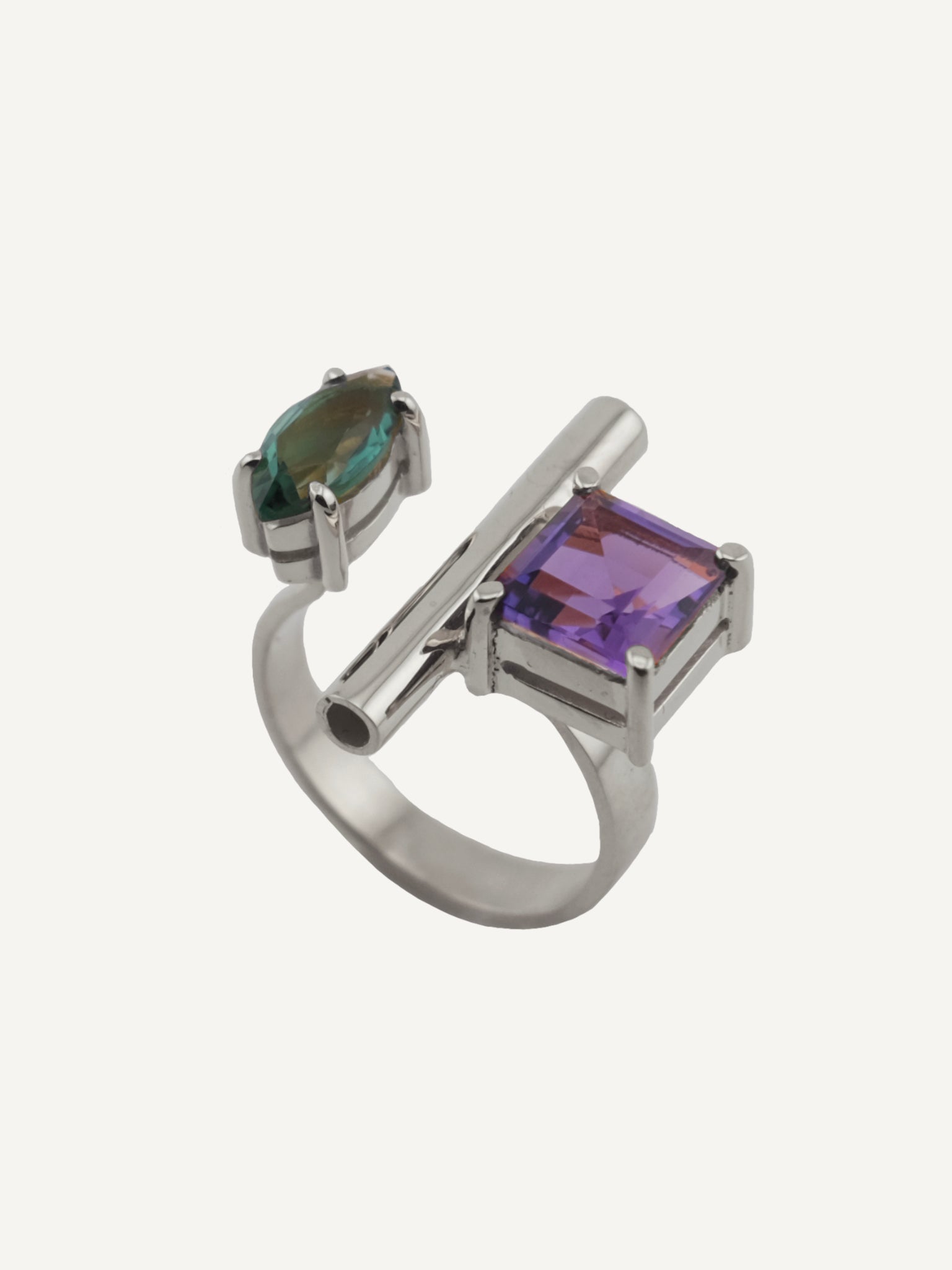 EMMA Amethyst Silver Ring