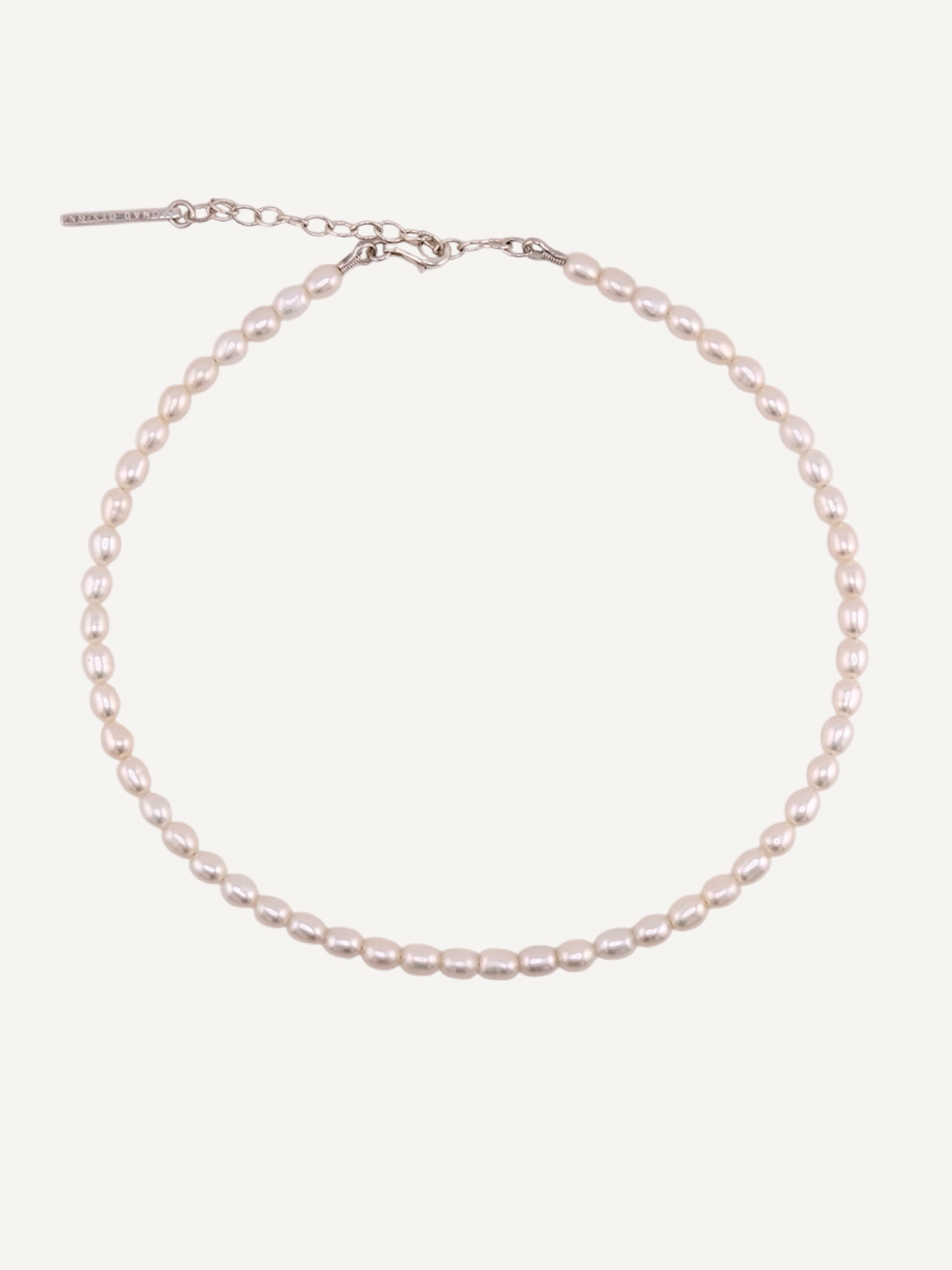 OCTAVIA Pearls Silver Necklace/Choker