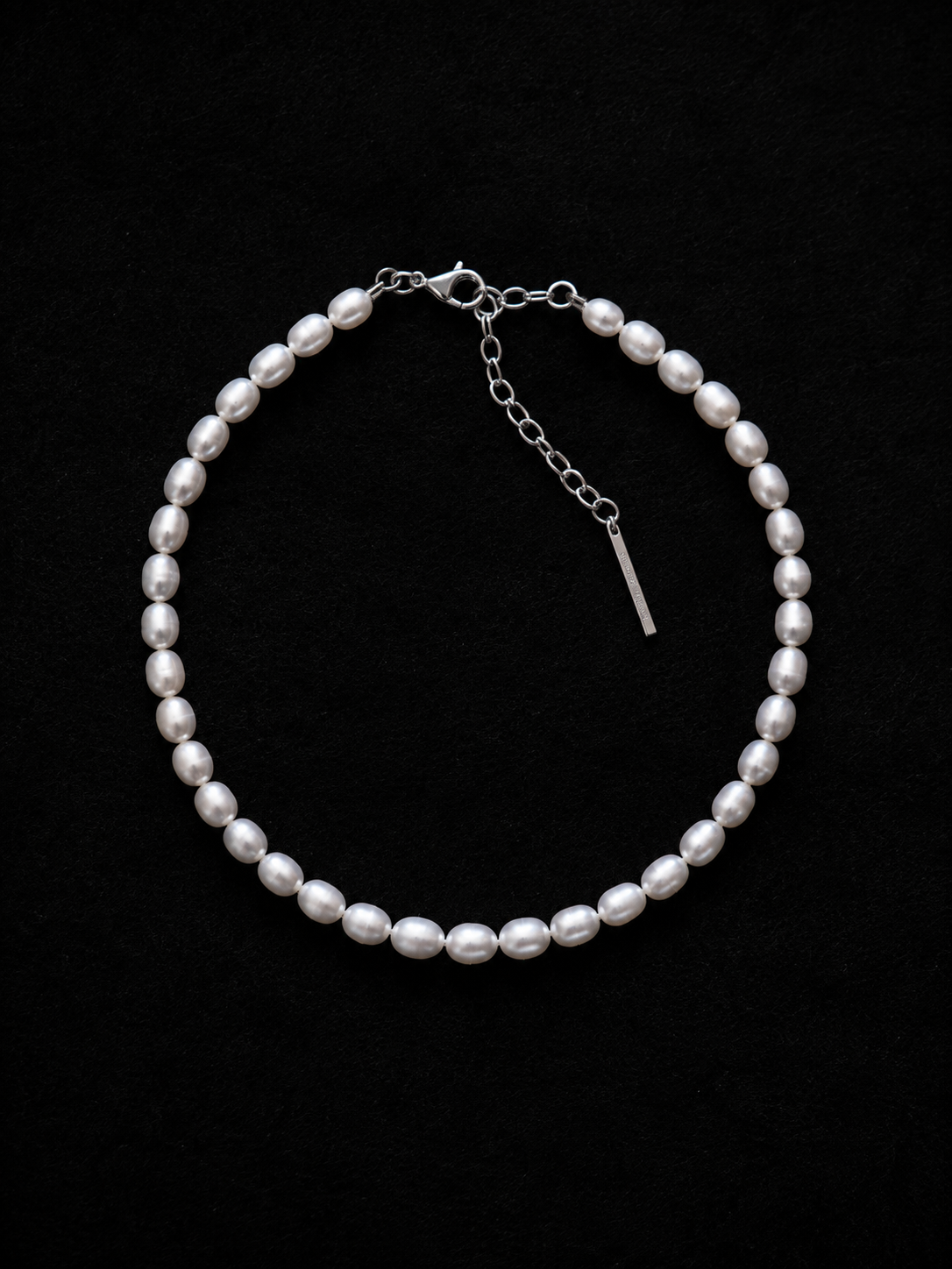 OCTAVIA Pearls Silver Necklace/Choker