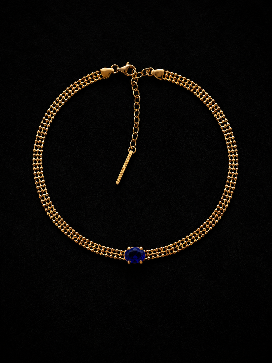 SIRENA Blue Sapphire Gold Necklace