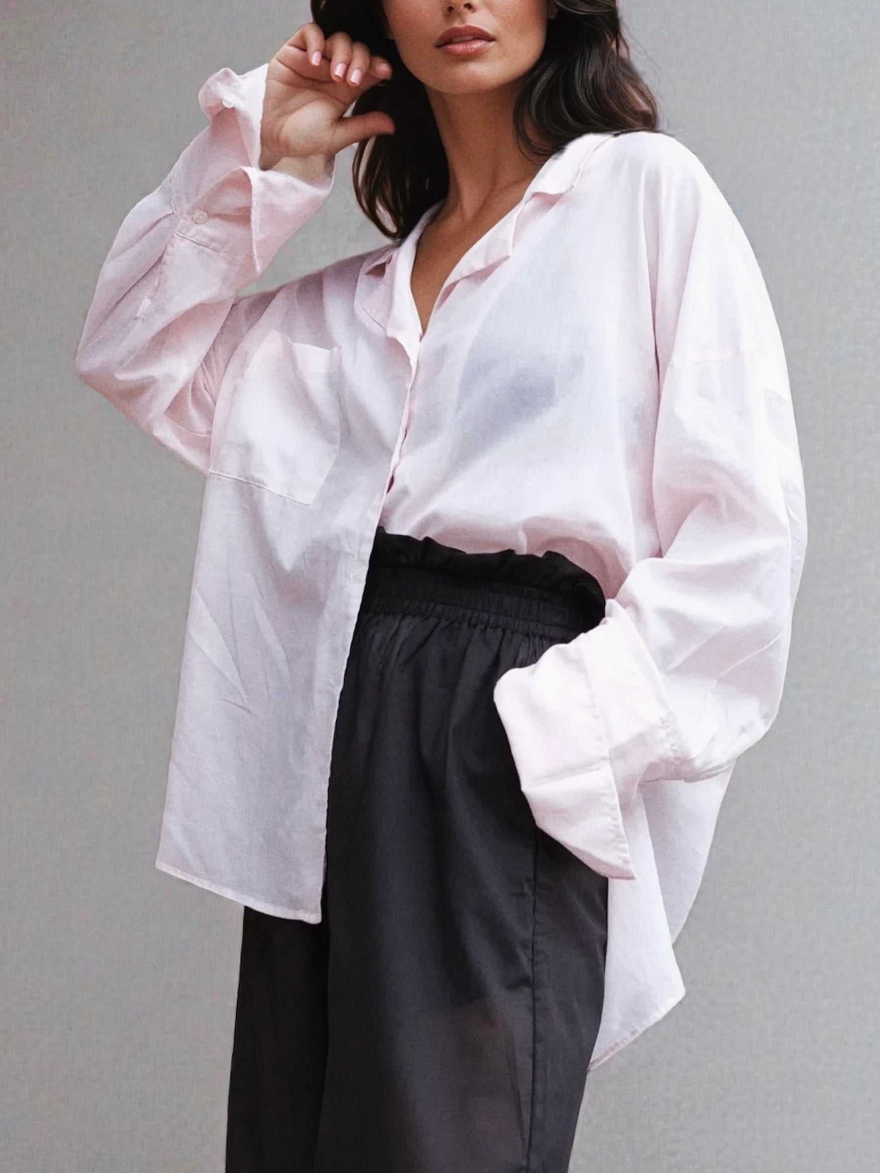 Shirt Oversized Cotton Pink