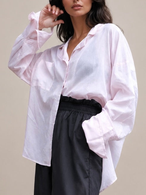 Shirt Oversized Cotton Pink
