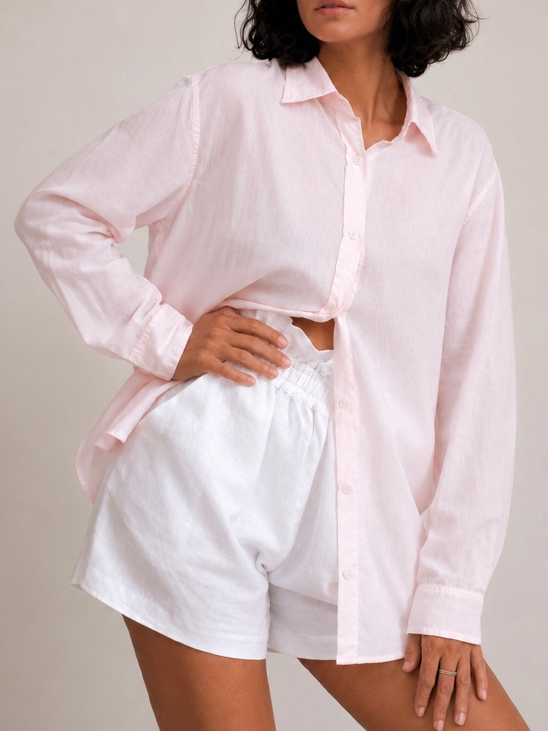 Shirt Classic Sheer Cotton Pink