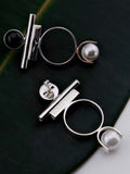 Earrings Norina Silver back