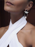 Earrings Norina Silver on model