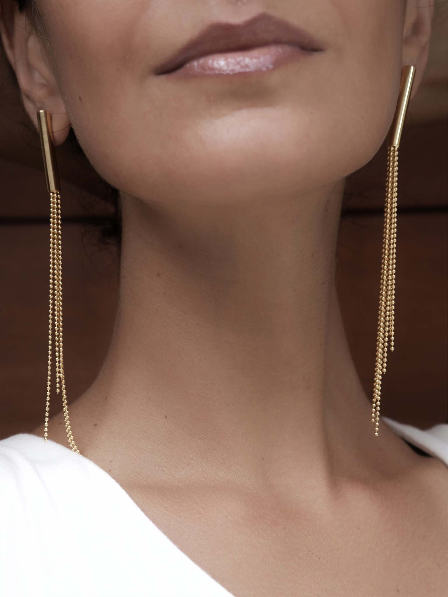 Earrings Samantha Gold on model