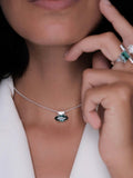 Necklace Julia Silver on model