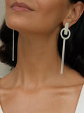 Earrings Miranda Silver on model