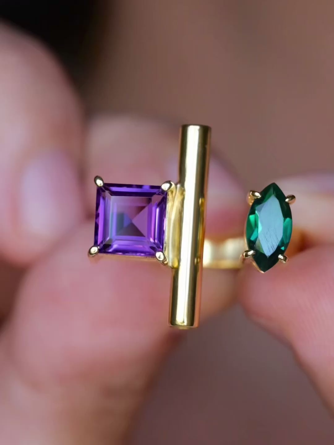 EMMA Amethyst Gold Ring